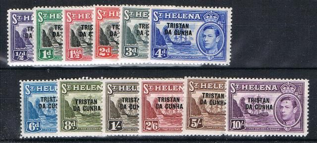 Image of Tristan da Cunha SG 1/12 LMM British Commonwealth Stamp